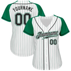 Custom White Neon Green-Black Mesh Authentic Football Jersey